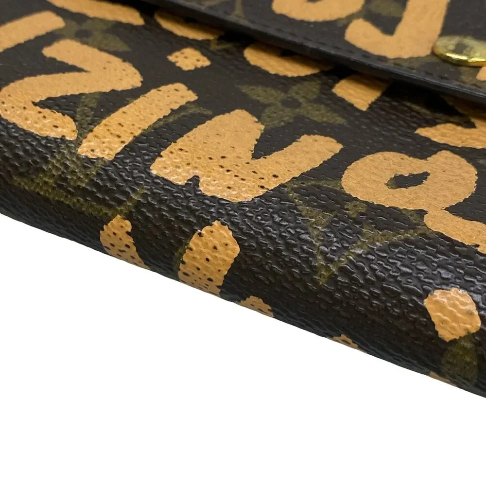 Louis Vuitton Pochette Porte Monnaie Credit Monogram Graffiti Long Wallet M92190